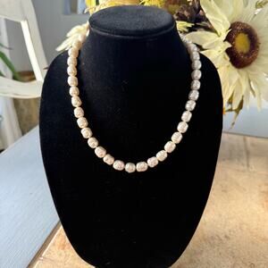 Majorica 1890 Brocade Pearl 925 Sterling Silver Necklace